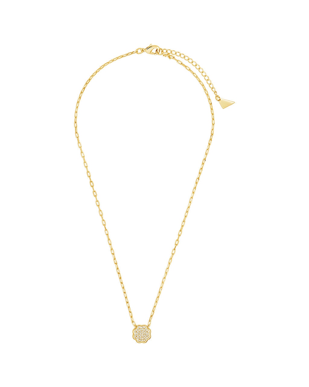 Raemy CZ Rose Petal Pendant Necklace