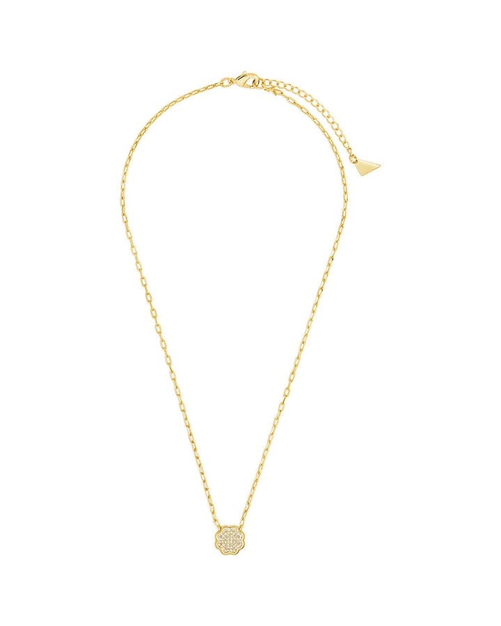 Raemy CZ Rose Petal Pendant Necklace