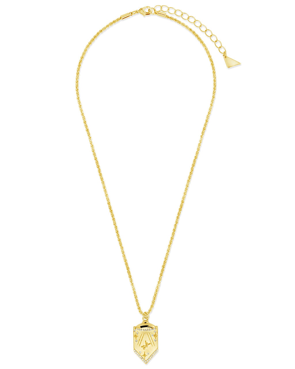 Beam Me Up CZ Pendant Necklace