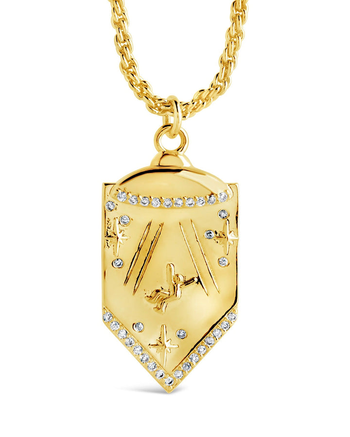 Beam Me Up CZ Pendant Necklace