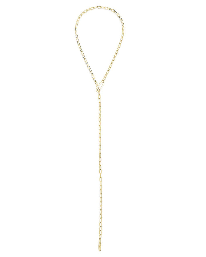 Chain Link Lariat Necklace