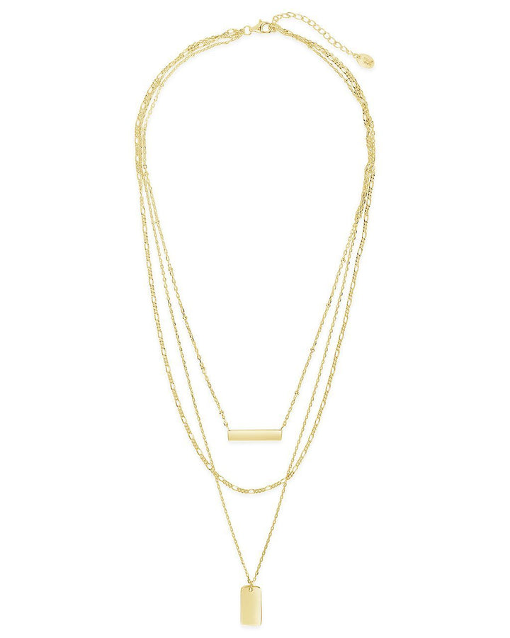 Triple Layered Bar Necklace