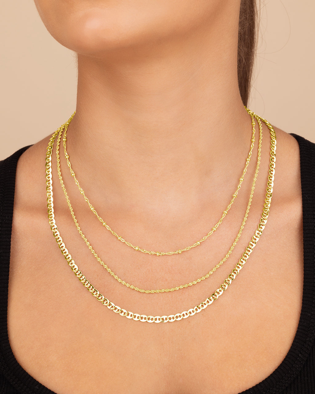 Lanora Layered Chain Necklace