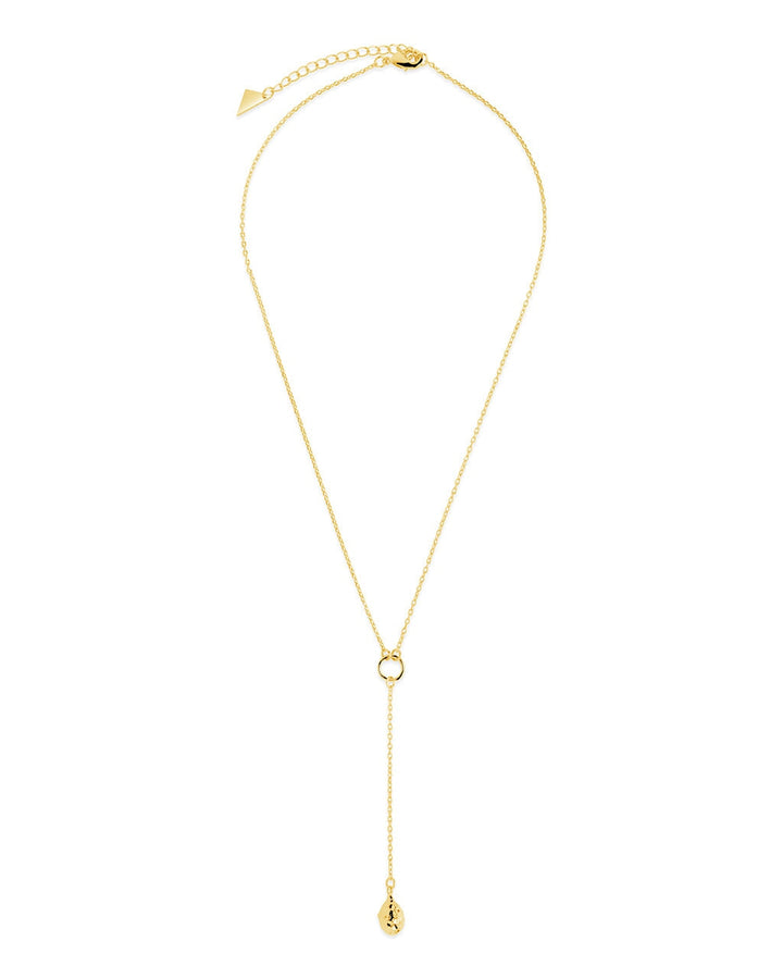 Lee Molten Metal Lariat Necklace
