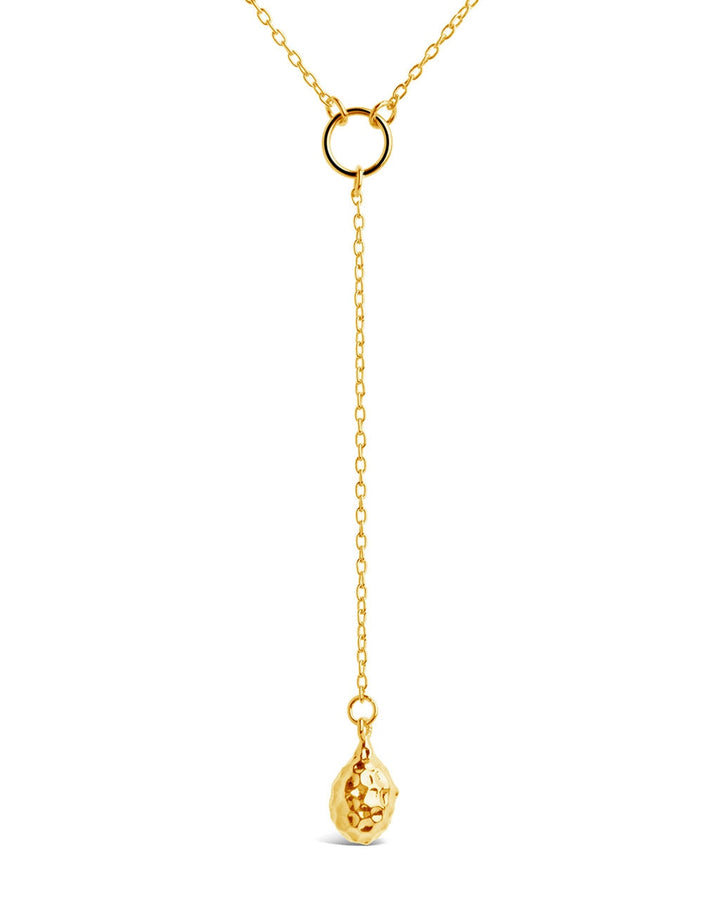 Lee Molten Metal Lariat Necklace