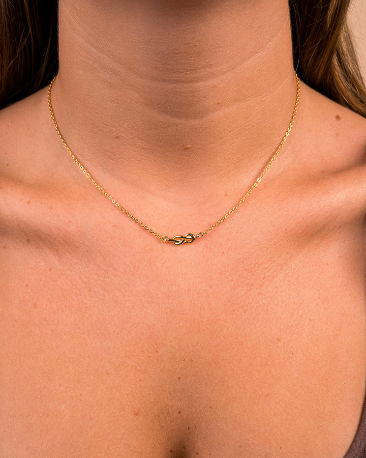 Sterling Silver Infinity Love Knot Necklace