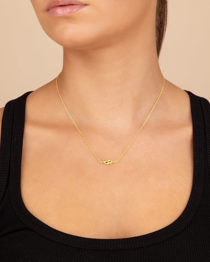 Sterling Silver Infinity Love Knot Necklace