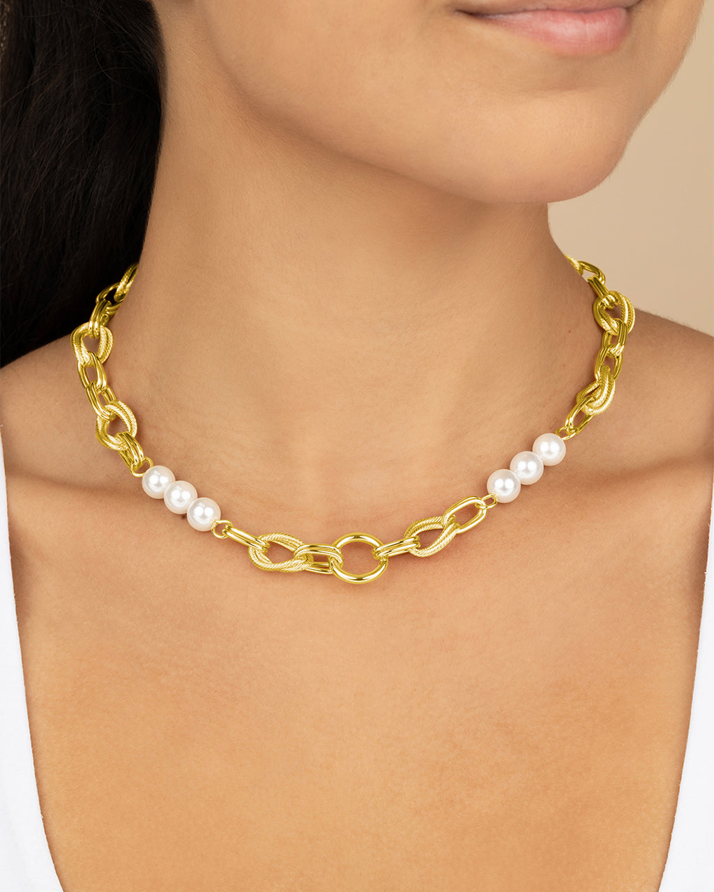Ivanna Pearl Chain Necklace