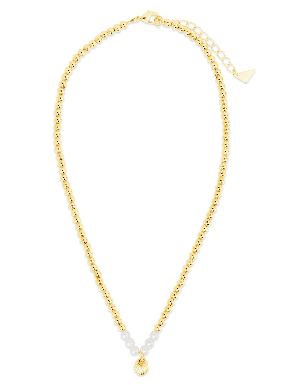 Marjorie Pearl & Shell Pendant Necklace