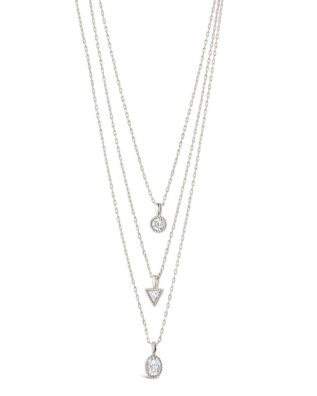 Julie CZ & Layered Chain Necklace