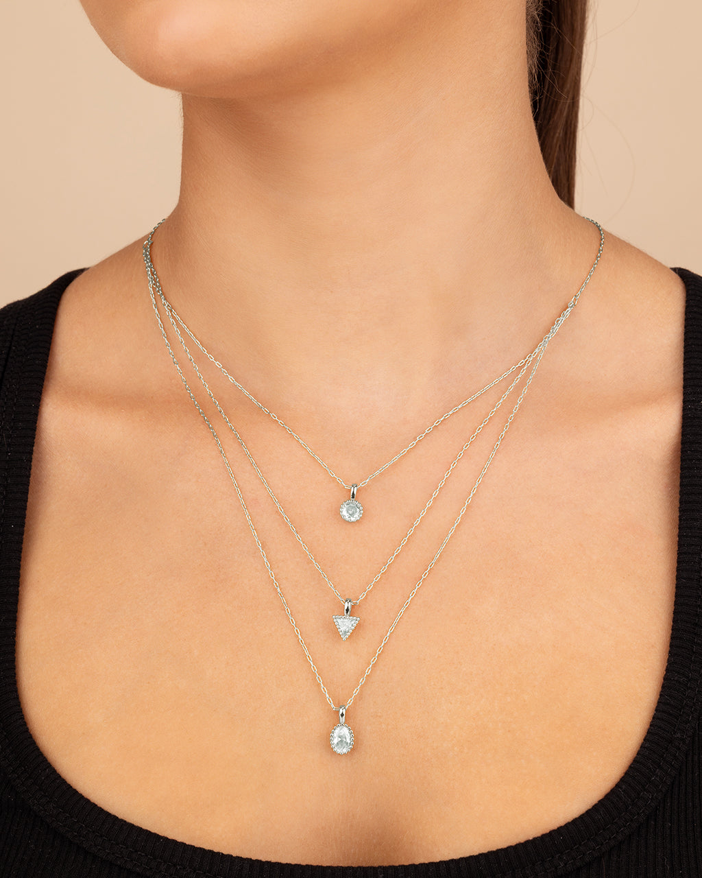 Julie CZ & Layered Chain Necklace
