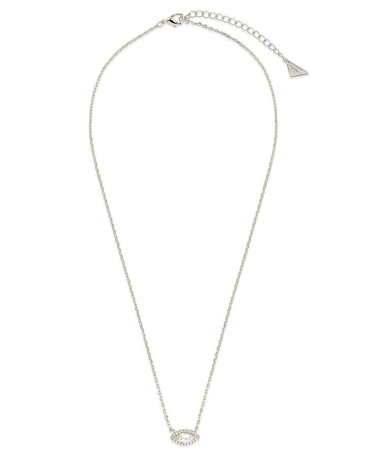 Jamie CZ Evil Eye Pendant Necklace