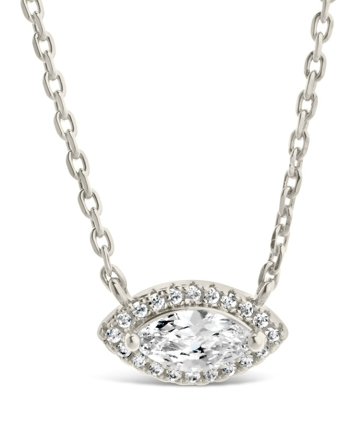 Jamie CZ Evil Eye Pendant Necklace