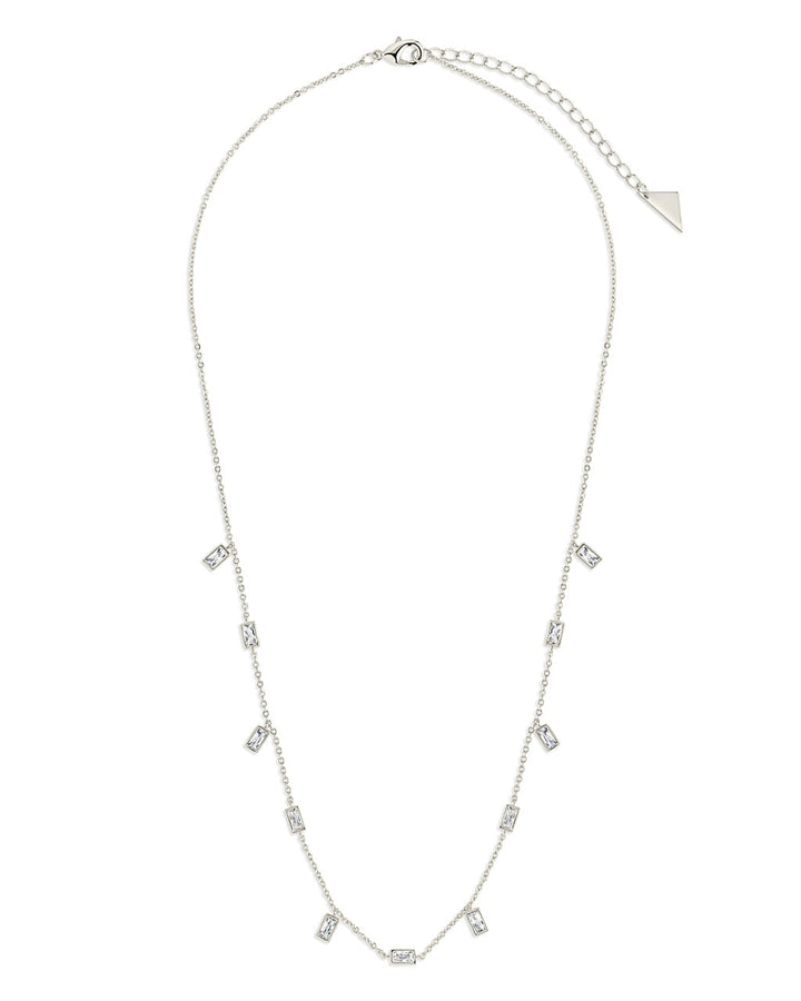 Tori Stationed Bezel CZ Charm Necklace