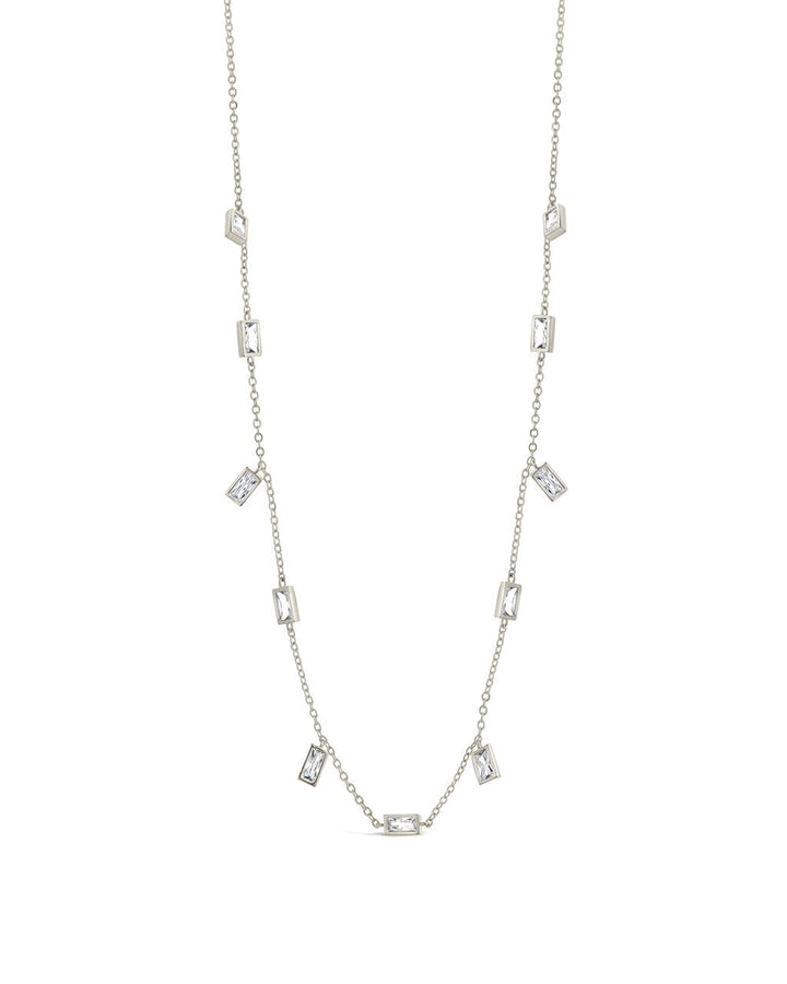 Tori Stationed Bezel CZ Charm Necklace