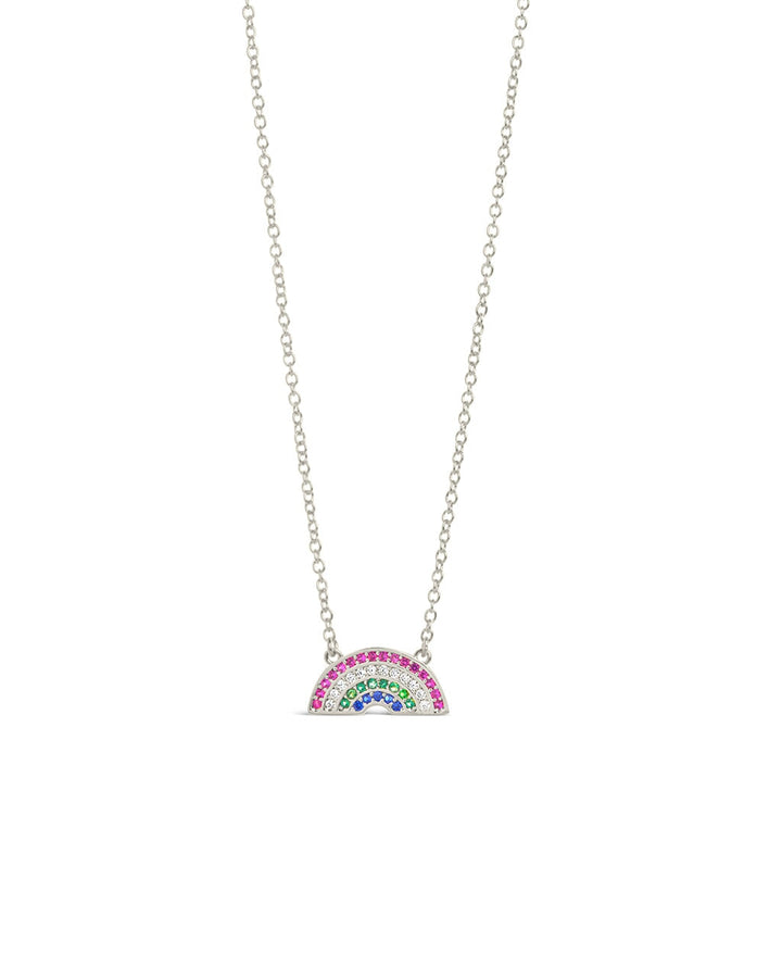 Rainbow CZ Pendant Necklace