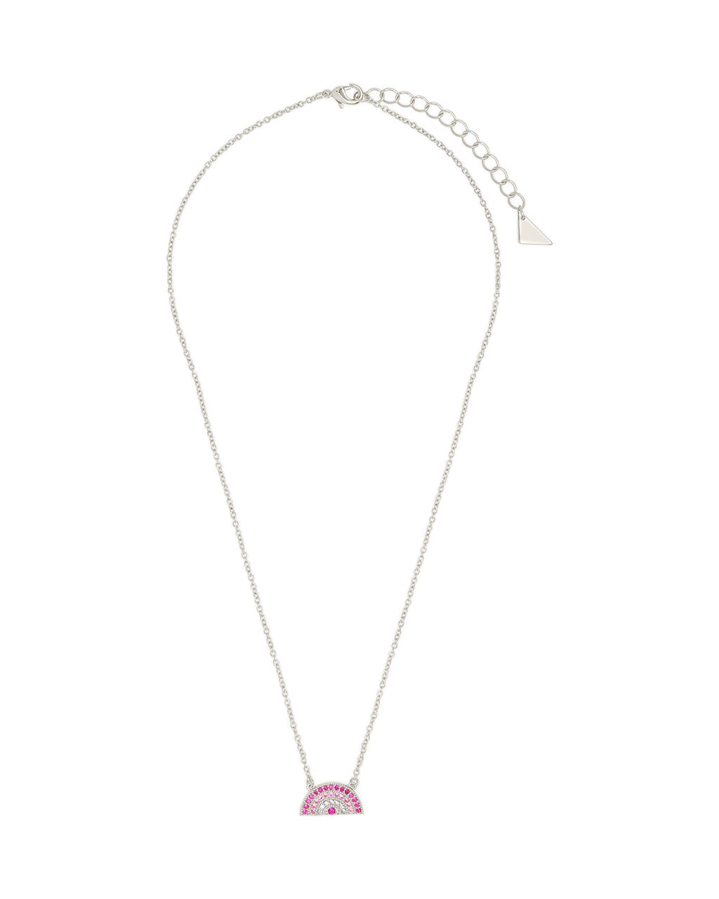 Rainbow CZ Pendant Necklace