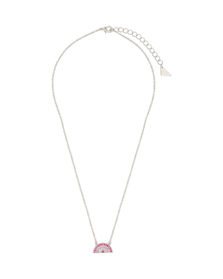 Rainbow CZ Pendant Necklace