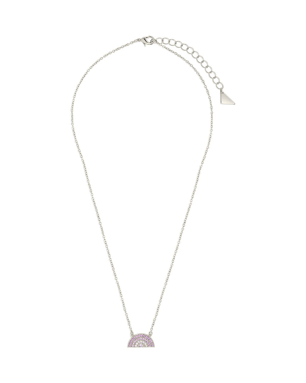 Rainbow CZ Pendant Necklace