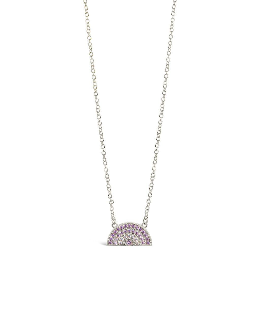 Rainbow CZ Pendant Necklace