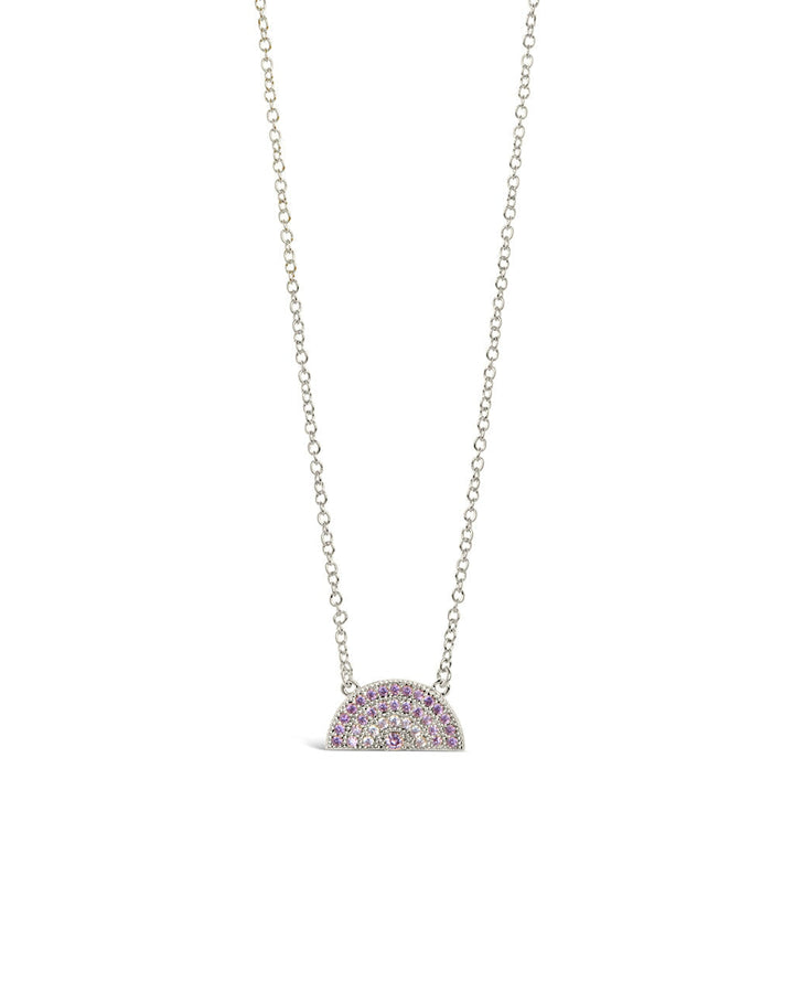 Rainbow CZ Pendant Necklace