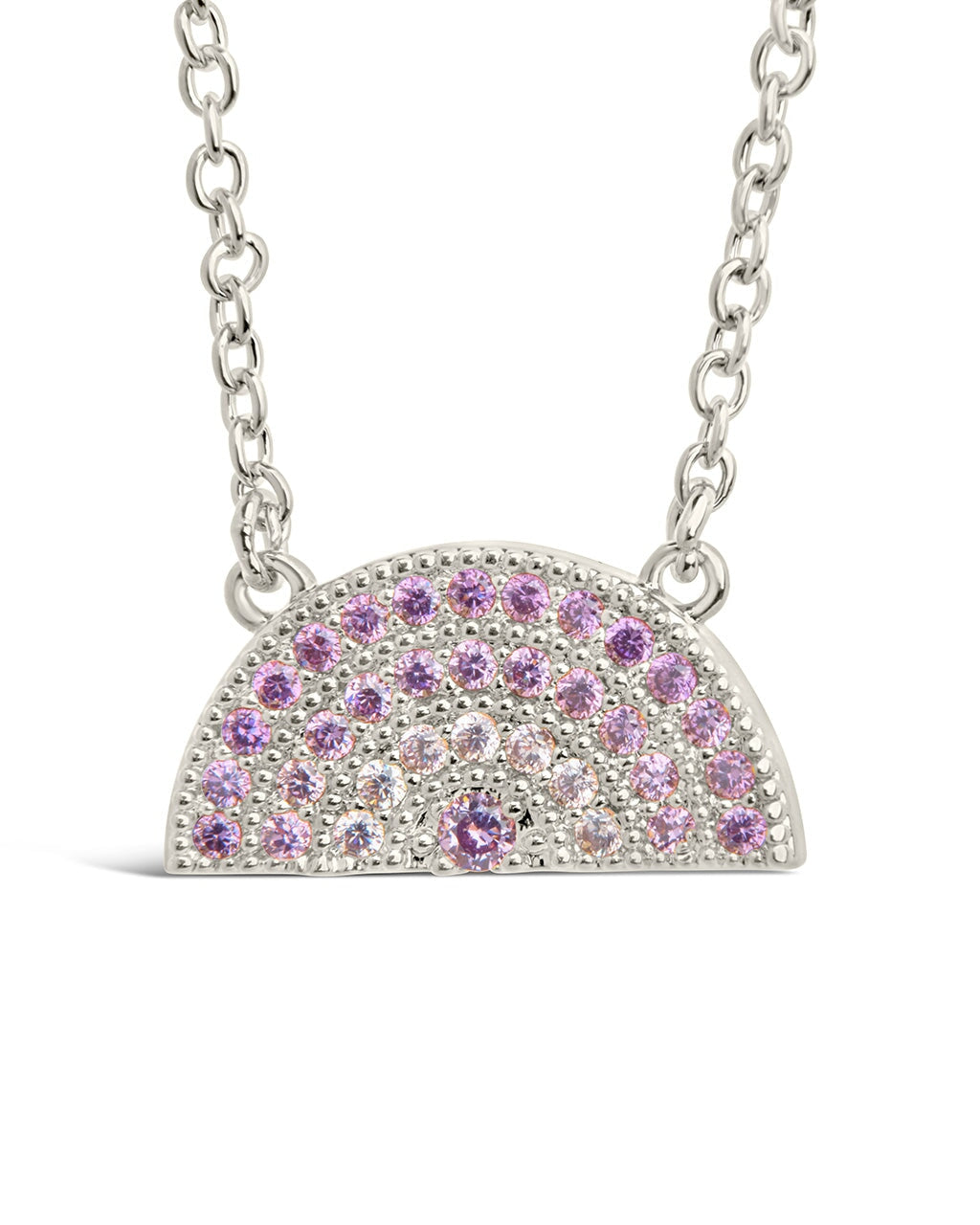 Rainbow CZ Pendant Necklace
