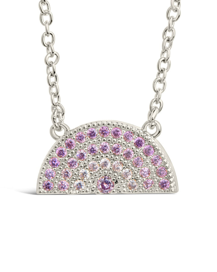 Rainbow CZ Pendant Necklace