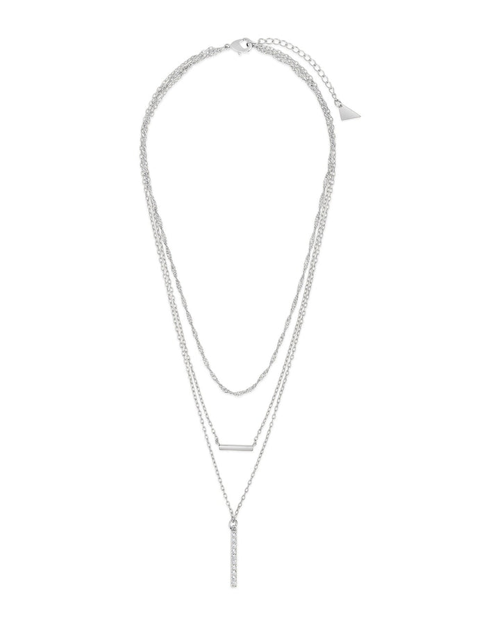 Lottie CZ Pendants & Chain Layered Necklace