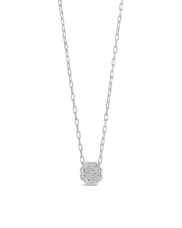 Raemy CZ Rose Petal Pendant Necklace