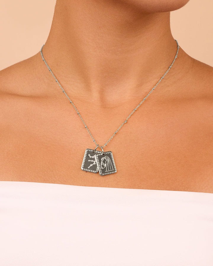 Zodiac Tag Necklace