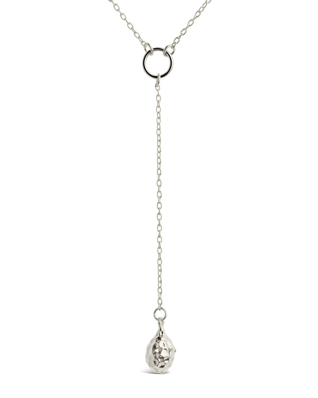 Lee Molten Metal Lariat Necklace