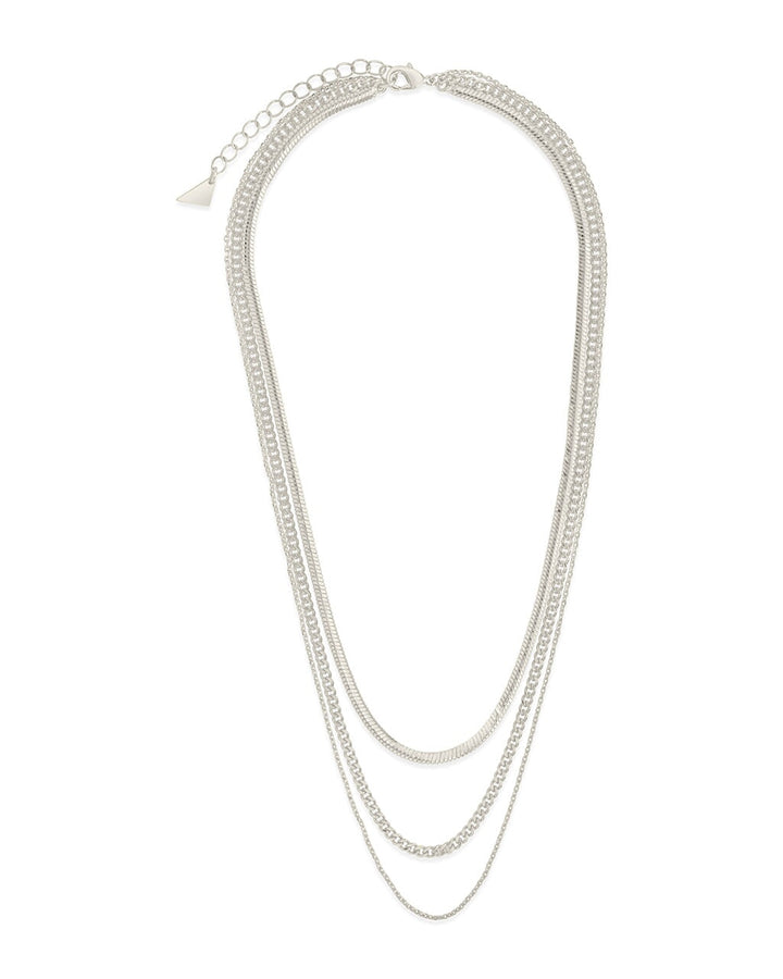 Brenna Triple Layered Chain Necklace