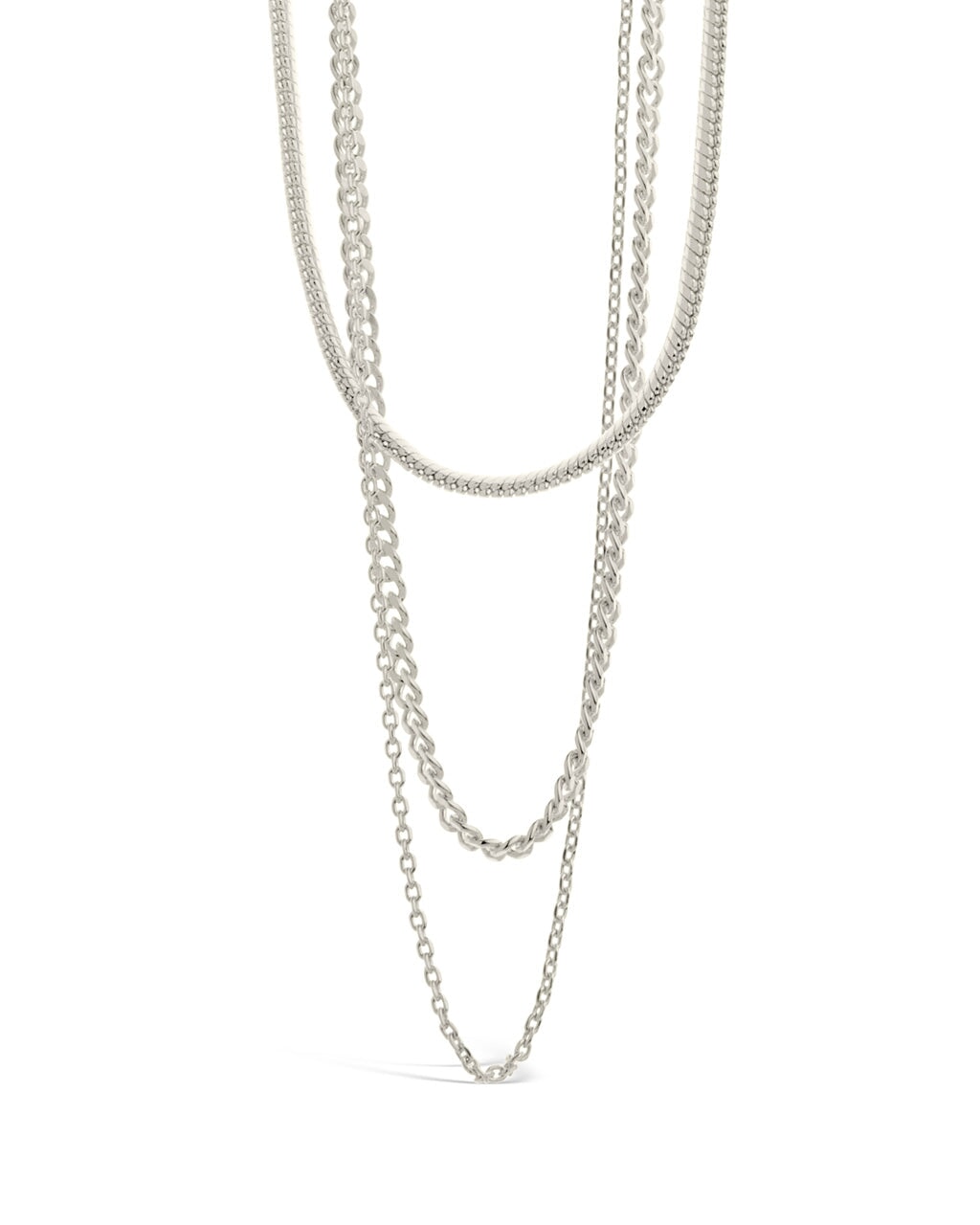 Brenna Triple Layered Chain Necklace