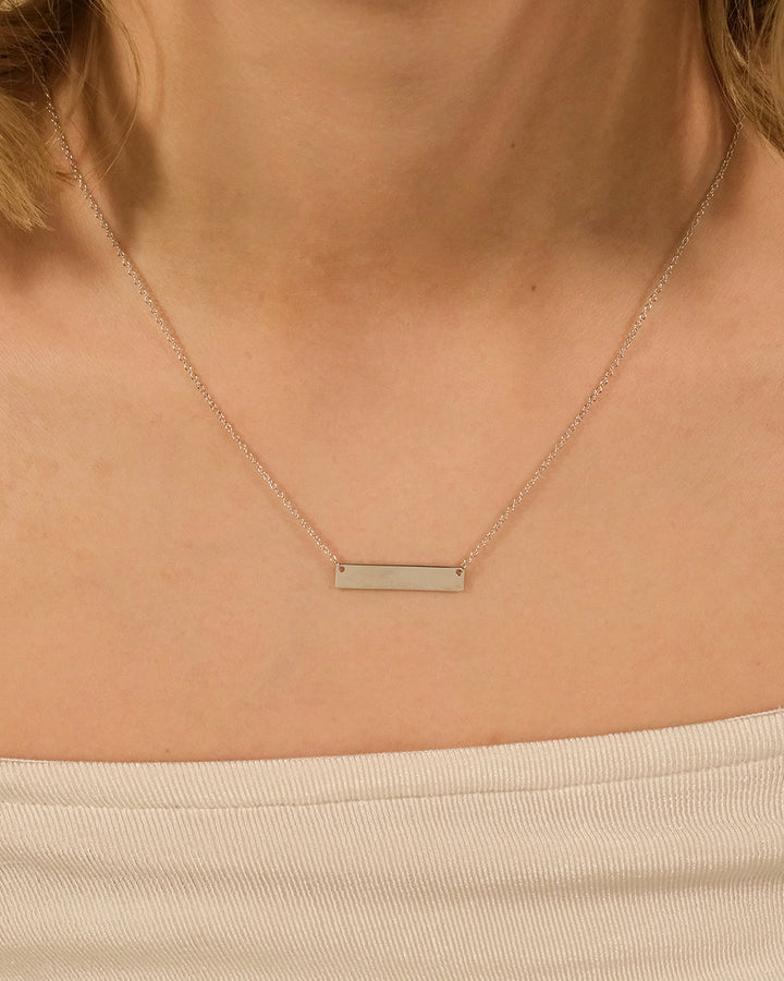 Sterling Silver Mini Bar Pendant