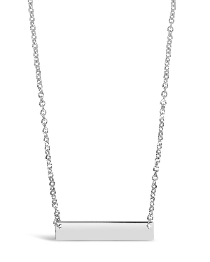 Sterling Silver Mini Bar Pendant