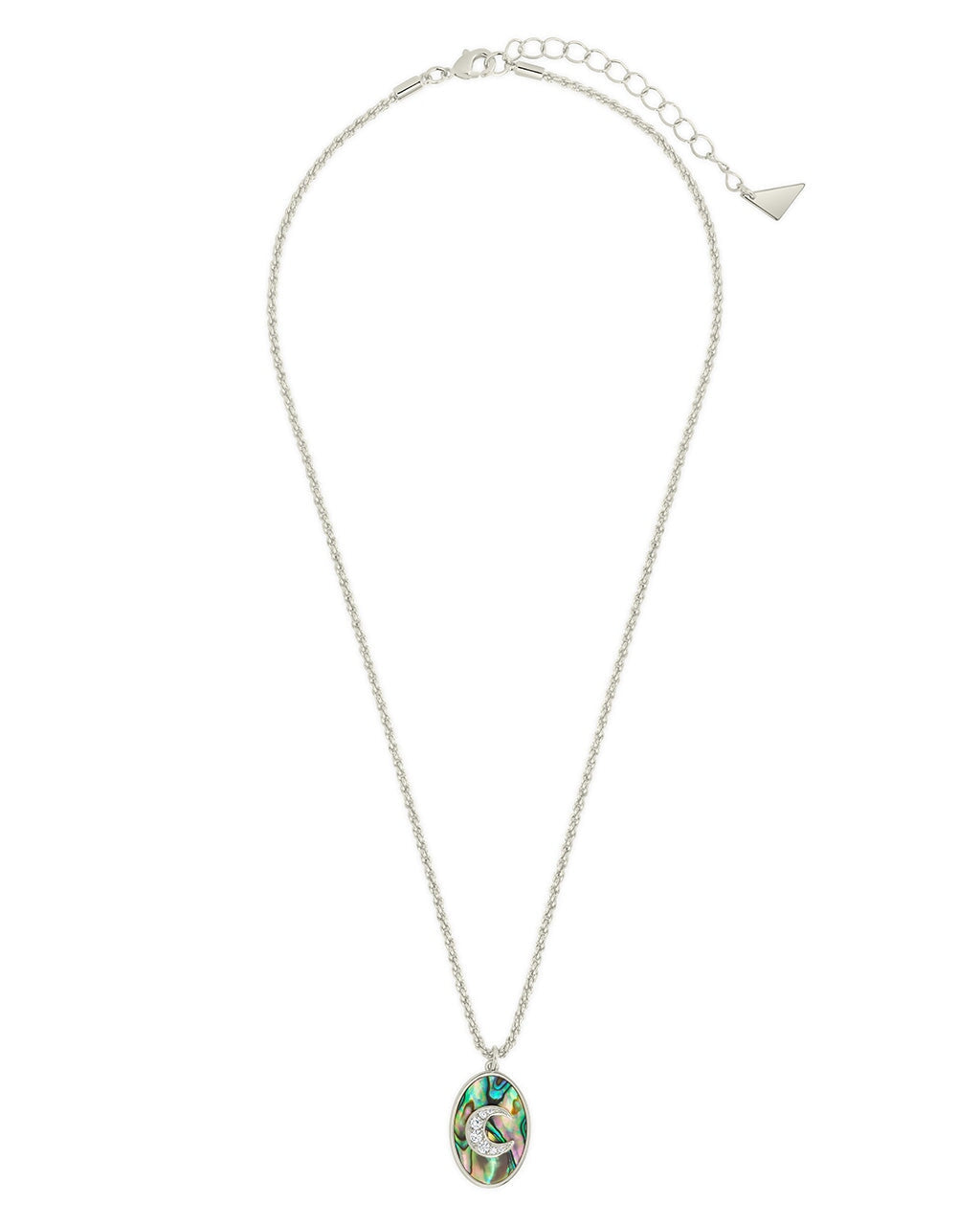 Carrie CZ & Abalone Night Sky Pendant Necklace