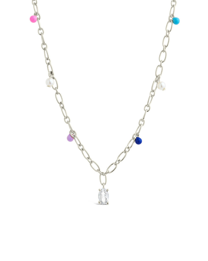 Ula CZ & Enamel Charm Necklace