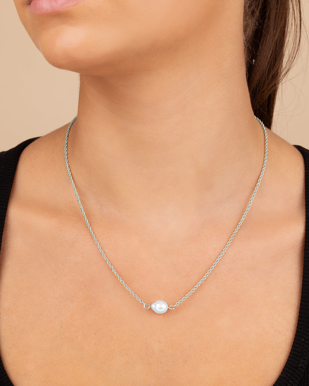 Elyse Pearl Pendant Necklace