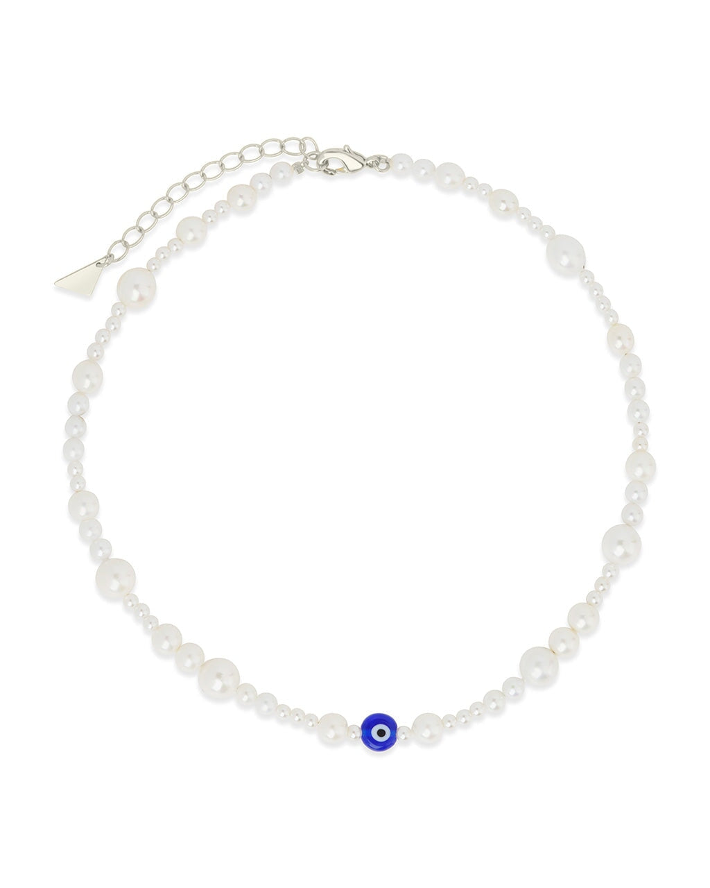 Sibyl Evil Eye & Pearl Choker Necklace