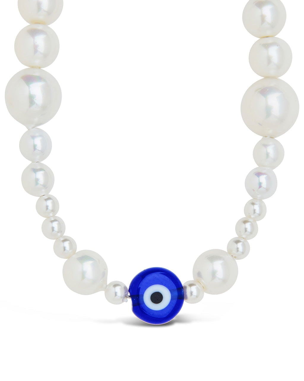 Sibyl Evil Eye & Pearl Choker Necklace