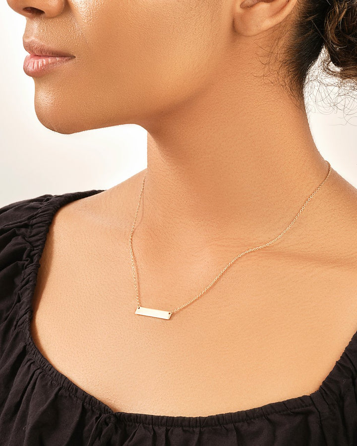 Sterling Silver Mini Bar Pendant