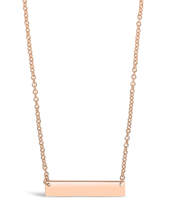 Sterling Silver Mini Bar Pendant