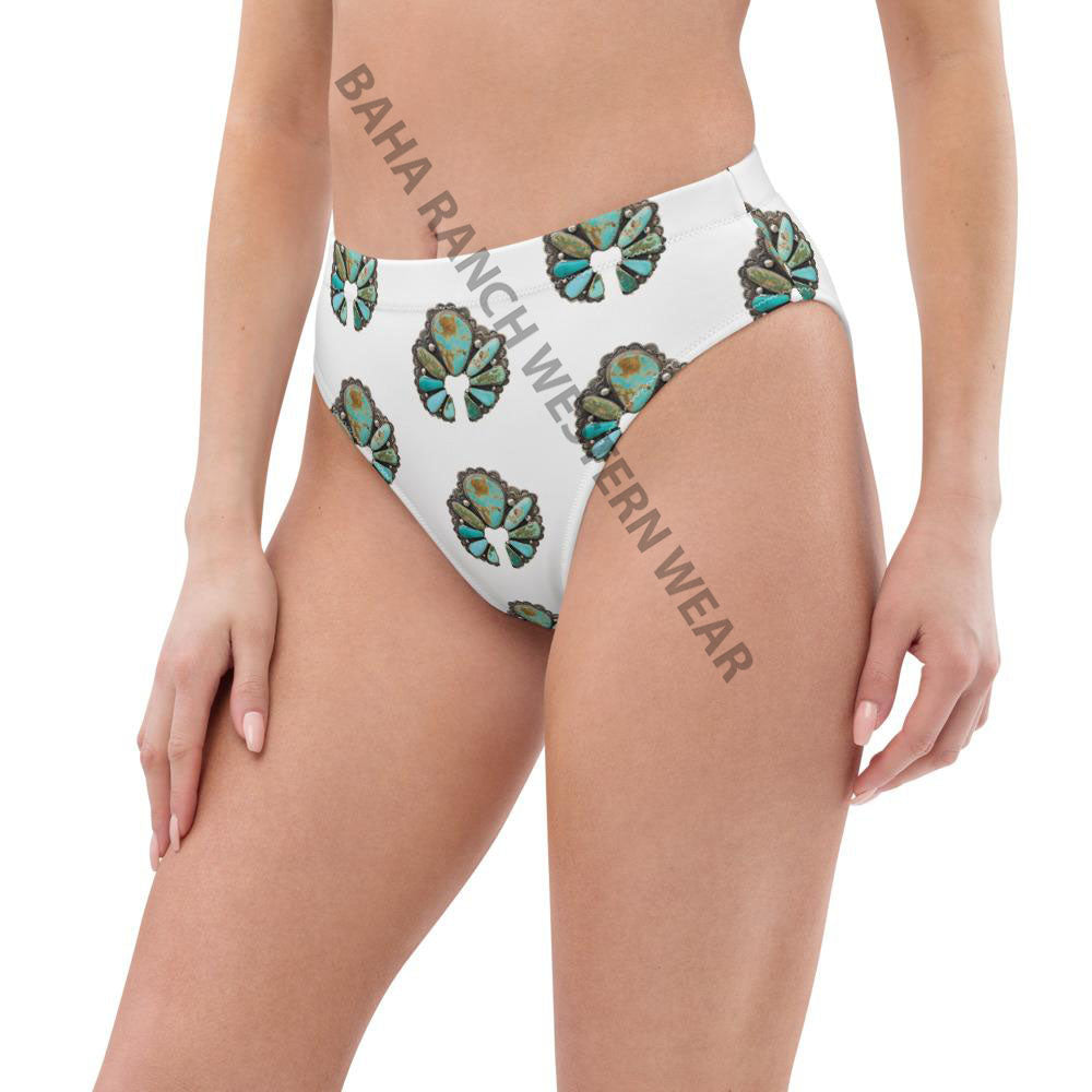 Yeehaw Turquoise Naja Bikini Bottom