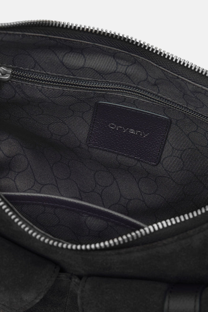 Oryany - Rodeo Shoulder - Medium Shoulder Bag - Dark Blue Suede
