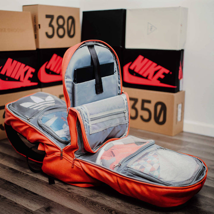 Orange Leather Patented Carry-On Backpack (Only 300 Made)