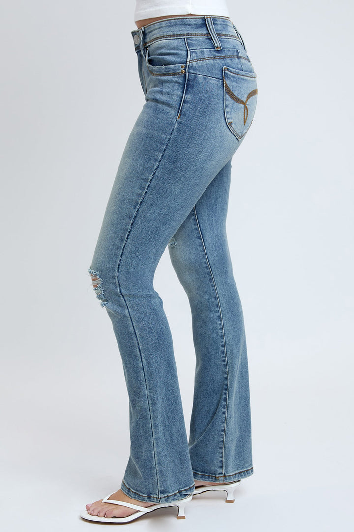 Women's WannaBettaButt Mid Rise Bootcut Jeans