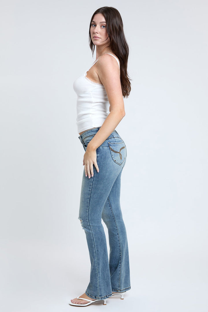 Women's WannaBettaButt Mid Rise Bootcut Jeans
