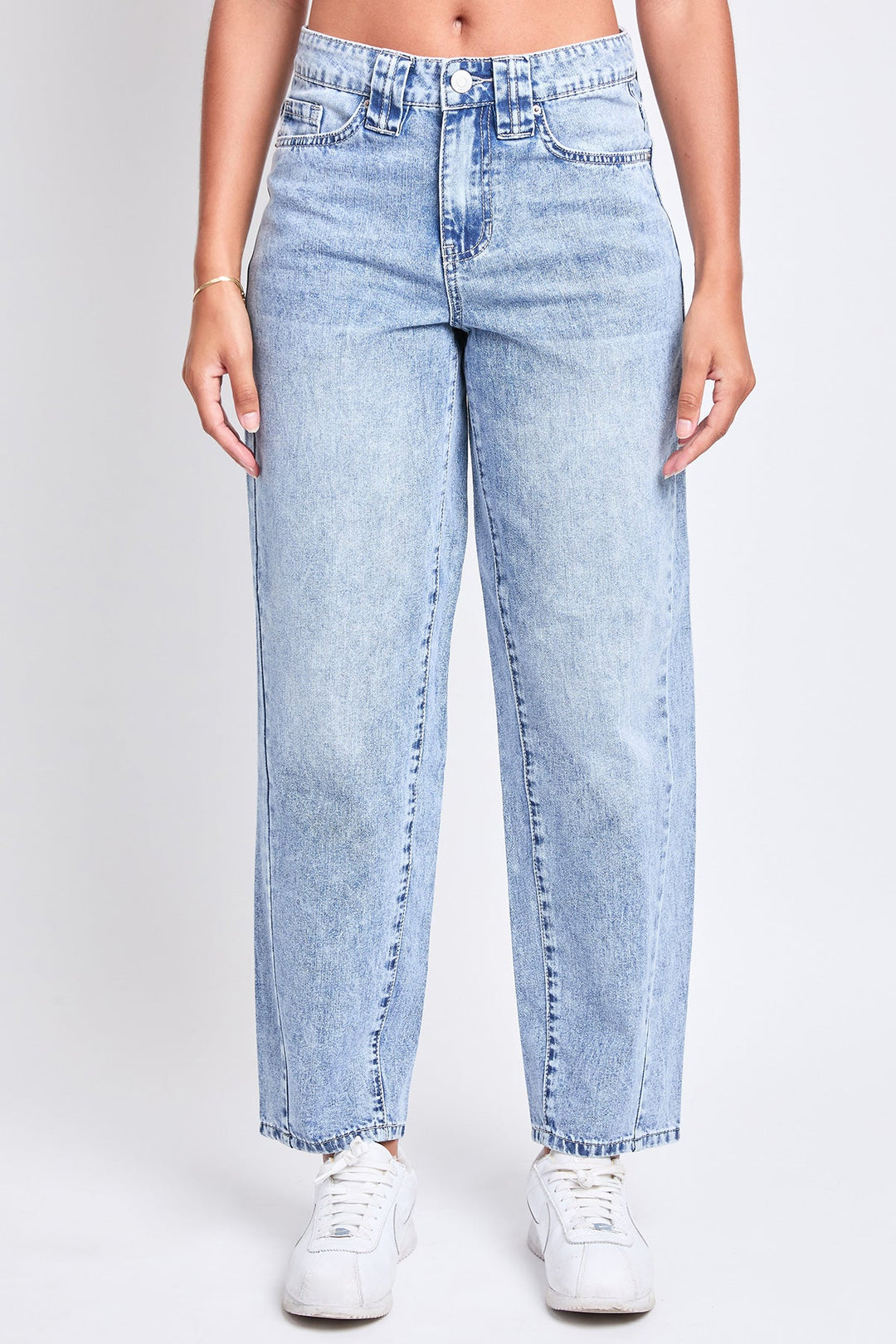 Women's Rigid Detailed Barrel Jeans