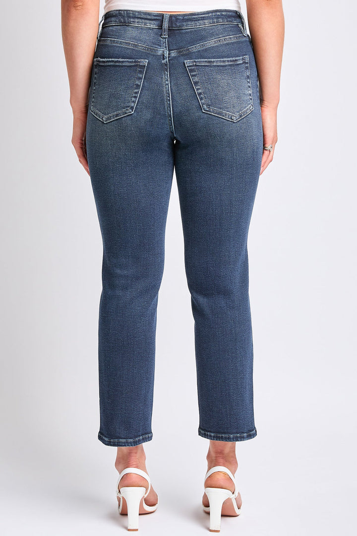 Women's Luxe High Rise Vintage Stretch Straight  Jeans