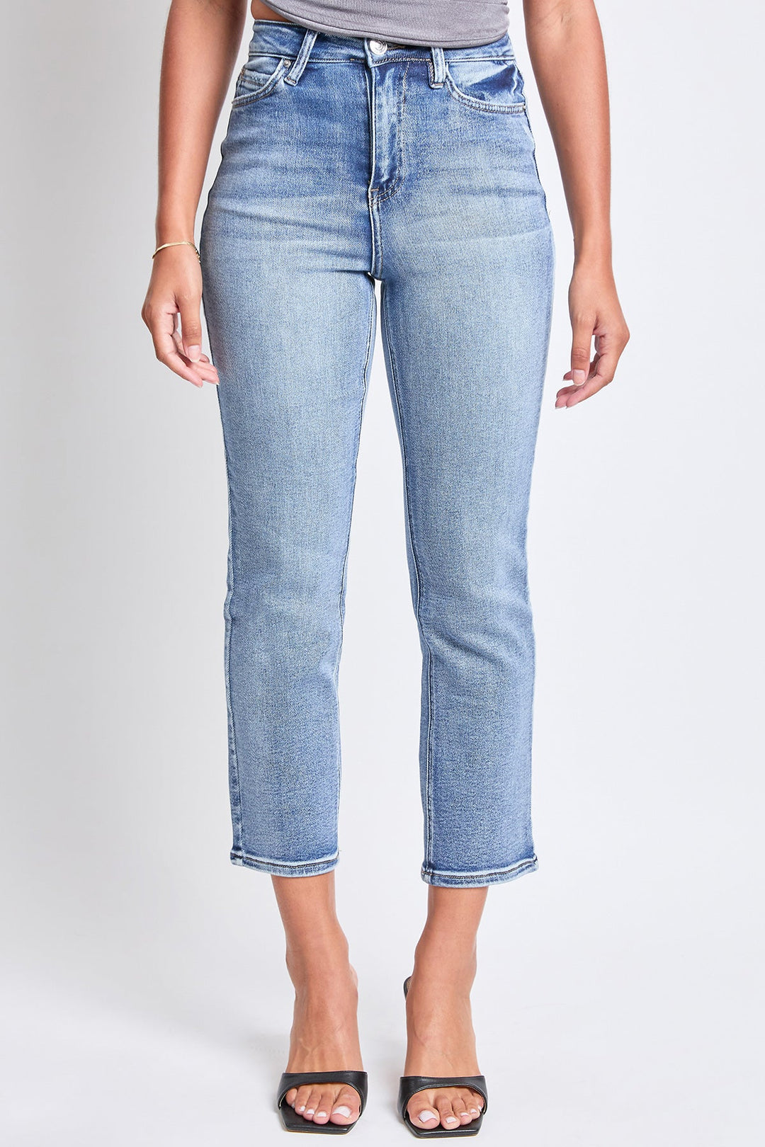 Women's Luxe High Rise Vintage Stretch Straight  Jeans